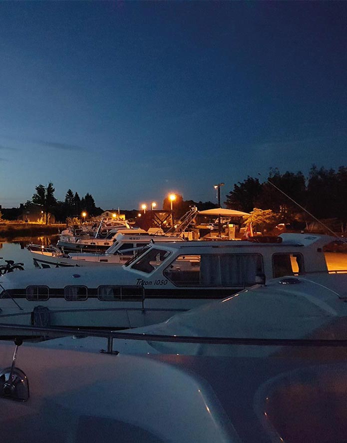nächtlicher Hafen Mittersheim